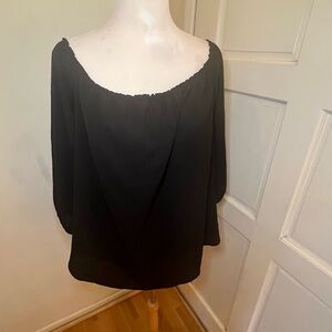 Off Shoulder Black Top